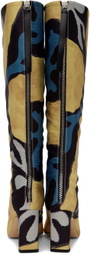 Conner Ives Yellow & Blue Wandler Edition Isa Long Boots
