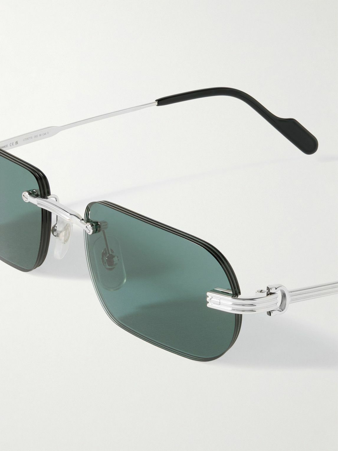 Cartier Eyewear - Première De Cartier Square-Frame Rimless Acetate and ...