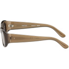 THISTLES Brown 'The Al' Sunglasses