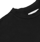 Sacai - Dr Woo Embroidered Cotton-Jersey T-Shirt - Black