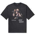 Balenciaga - Oversized Printed Cotton-Jersey T-Shirt - Men - Black
