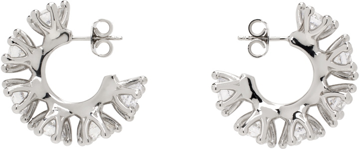 Photo: D'heygere Silver Wheel Hoop Earrings