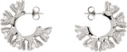 D'heygere Silver Wheel Hoop Earrings