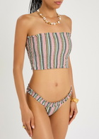 Faithfull The Brand Elisa Striped Bikini top Multicoloured