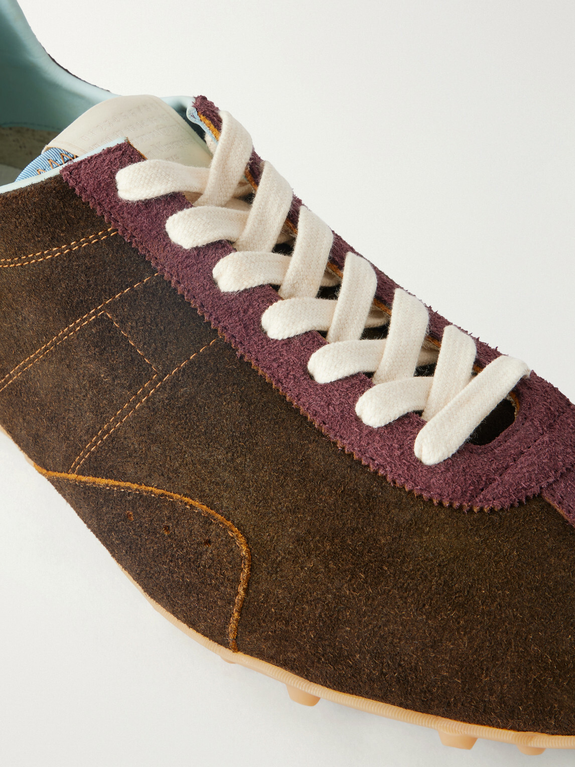Maison Margiela - Sprinters Paneled Suede Sneakers - Brown