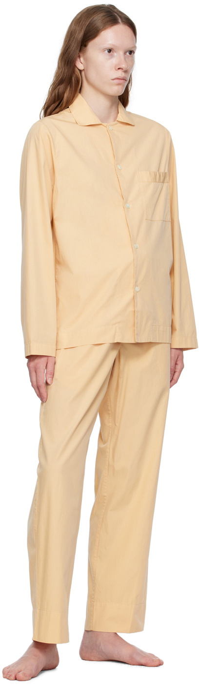 Tekla Beige Drawstring Pyjama Pants