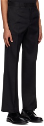 Recto Black Flared Trousers