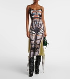 Y/Project Bondage printed midi dress