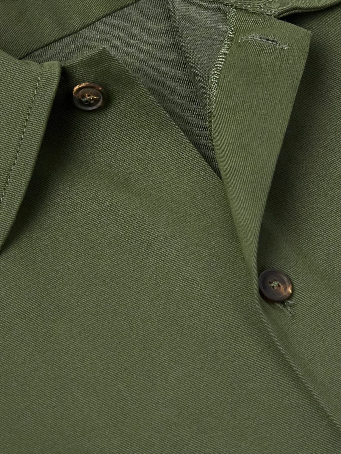 Ghiaia Cashmere - Cotton-Twill Shirt - Green