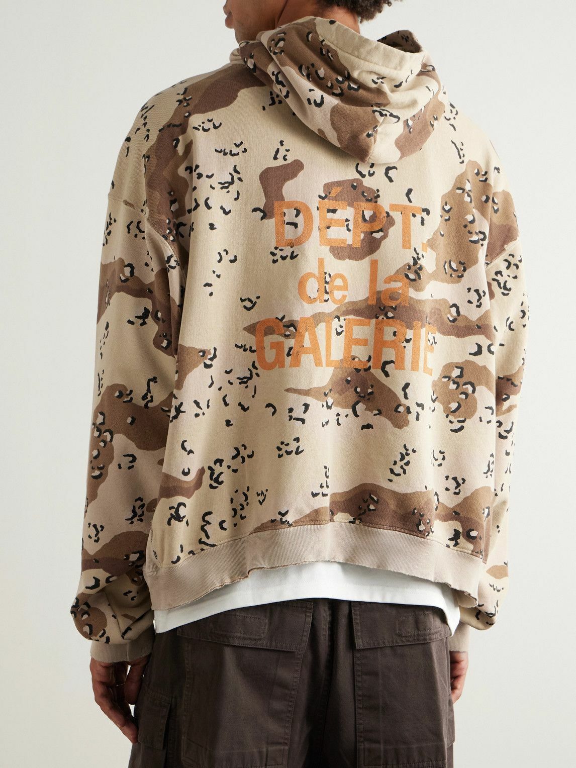 Gallery Dept. - Camouflage-Print Cotton-Jersey Hoodie - Neutrals