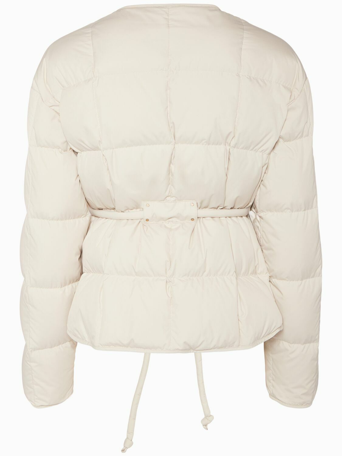 Moncler Caramagne Belted Short Down Jacket ★関税込 ホワイト Boedショートダウンジャケット : ショートダウン