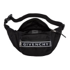 Givenchy Black Light-3 Logo Bum Bag