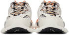 Balenciaga White & Orange Track Mule Sneakers