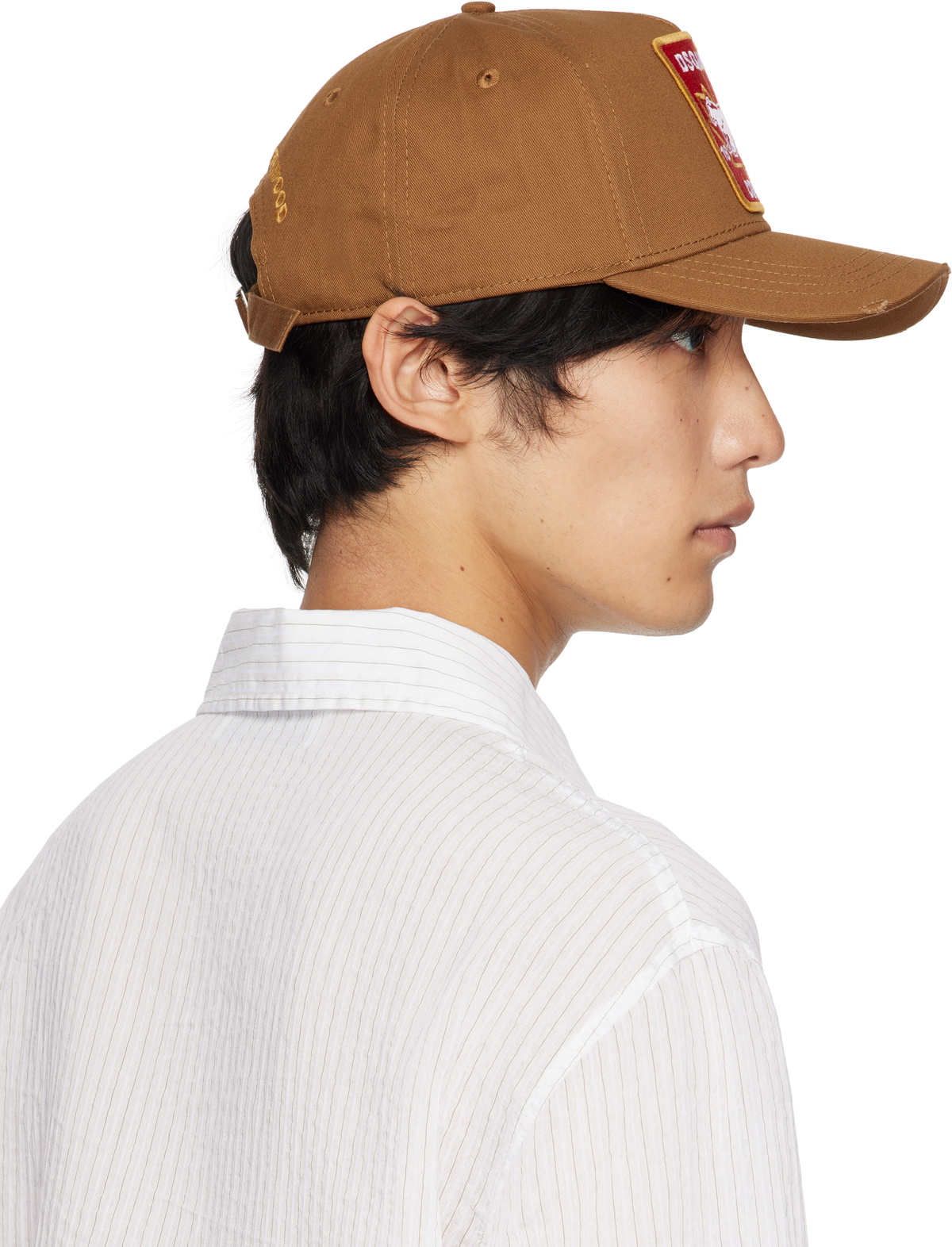 Dsquared2 Brown Canadian Patch Baseball Cap