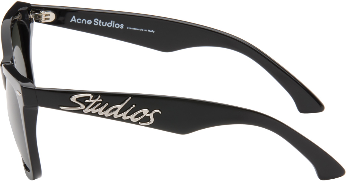 Acne Studios Black Square-Frame Sunglasses