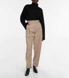 Toteme - High-rise tapered wool pants