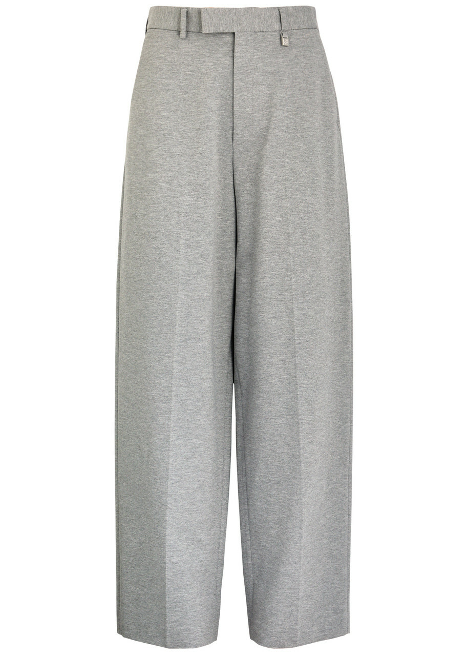 Giuseppe DI Morabito Wide-leg Jersey Trousers Grey