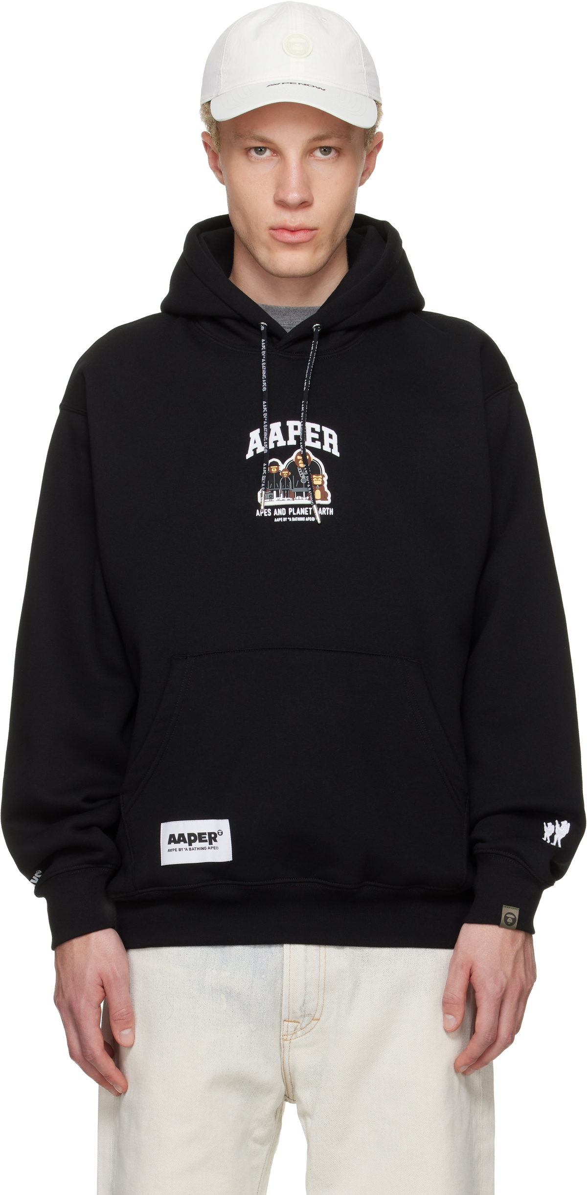AAPE by A Bathing Ape Black 'AAPER' Hoodie