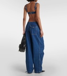 Dion Lee Pocket denim bra top