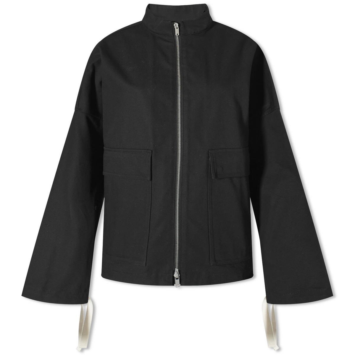 ジャケット JIL SANDER Woman Jacket Black J04BN0004J40020 001 Jil Sander+ Women's Zip Front Utility Jacket in Black Jil