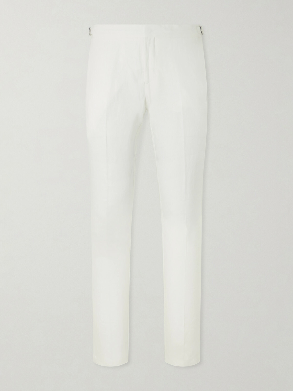 Orlebar Brown - Griffon Straight-Leg Linen Trousers - White