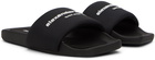 Alexander Wang Black AW Pool Slides