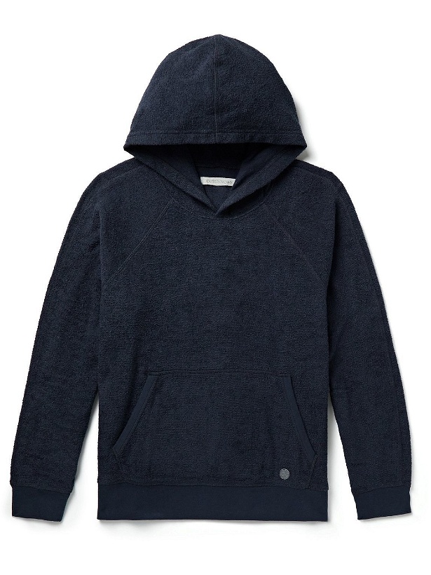 Photo: Outerknown - Hightide Organic Cotton-Blend Terry Hoodie - Blue