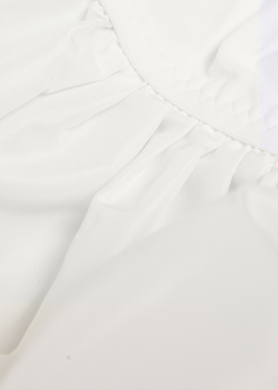 Norma Kamali Poplin Shirt Bodysuit White