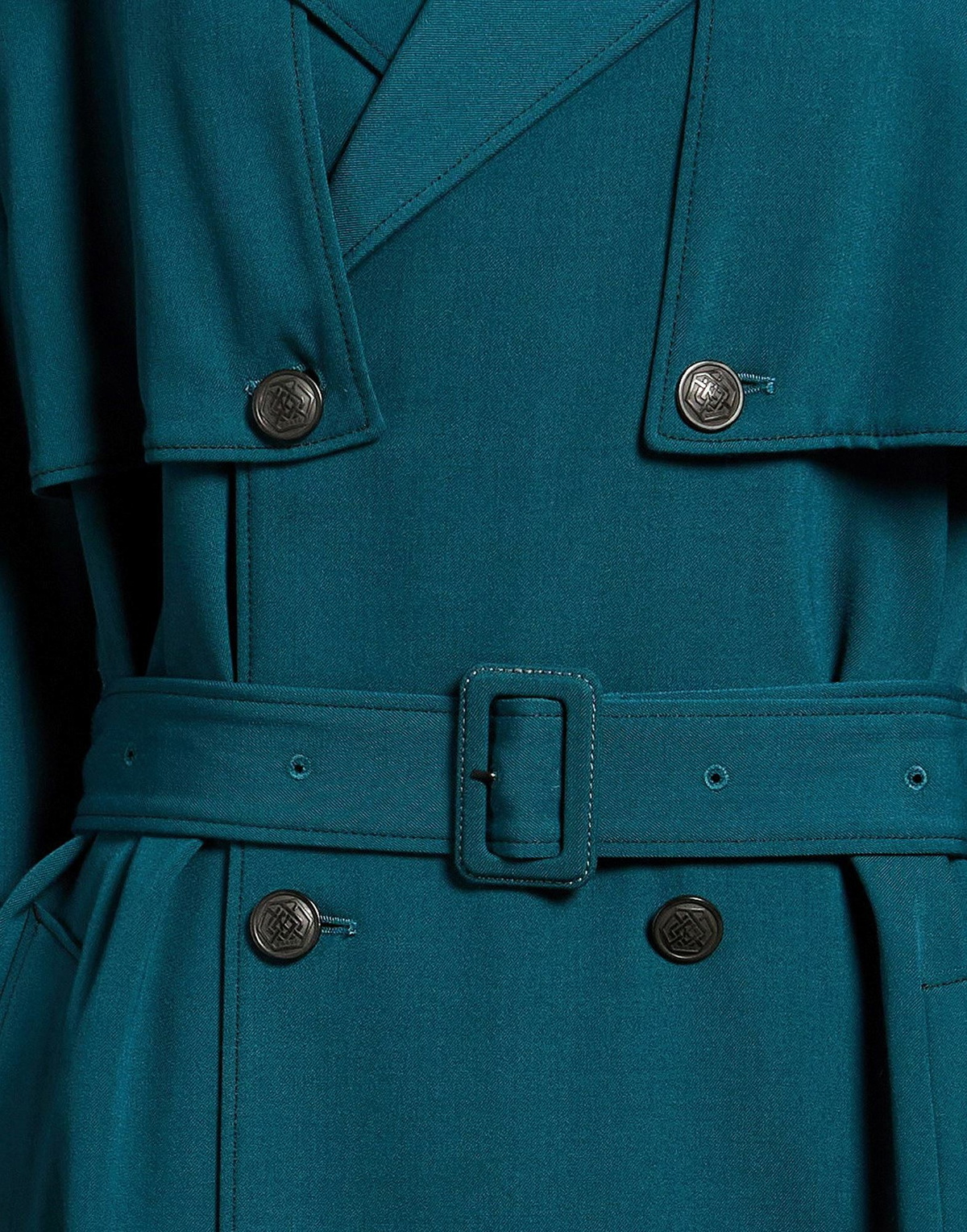 Koché Womens Overcoat & Trench Coat Deep teal