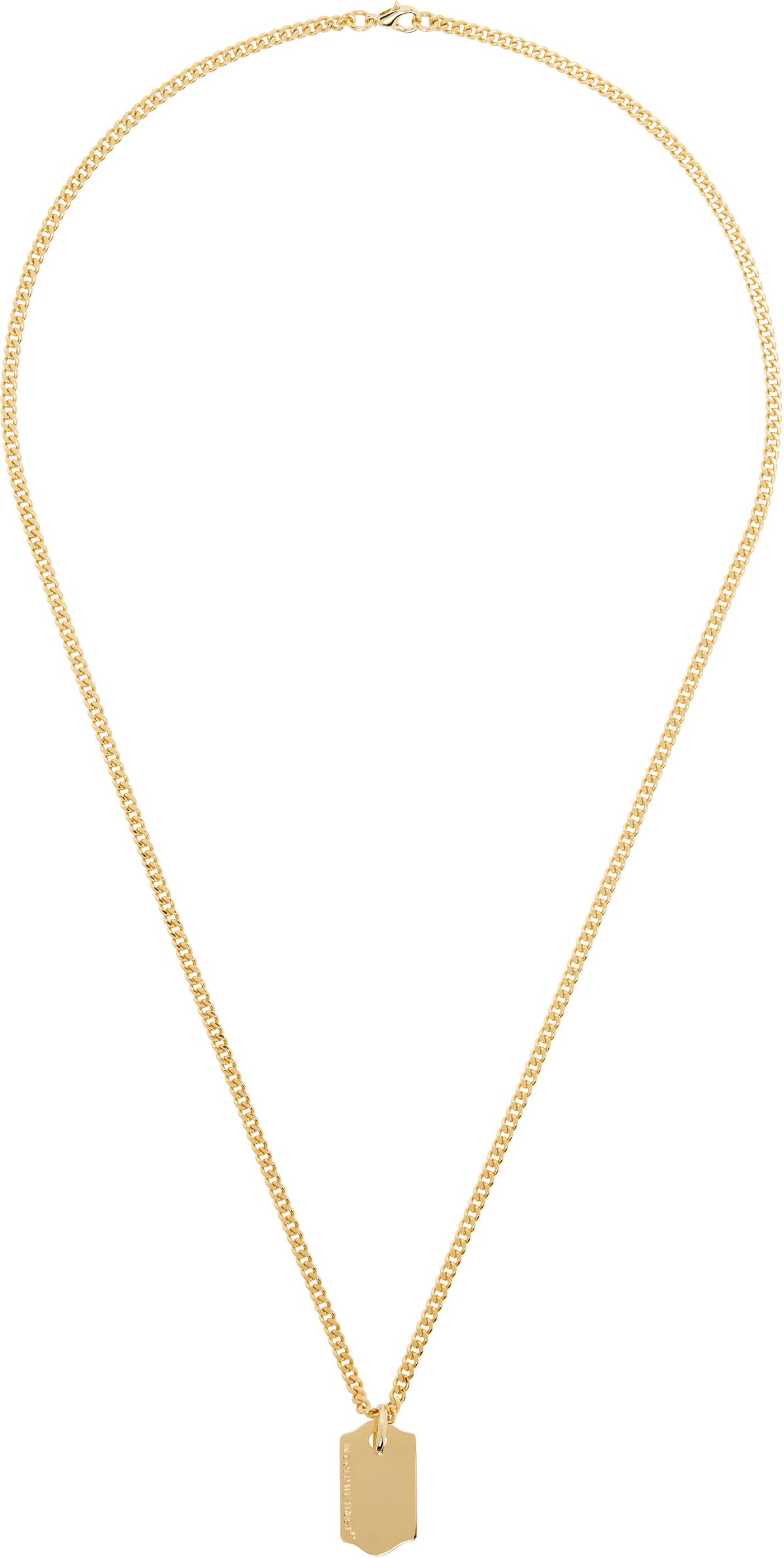 IN GOLD WE TRUST PARIS SSENSE Exclusive Gold Bold Spike