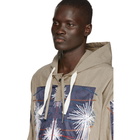 Craig Green Khaki and Navy Embroidered Cagoule Hoodie