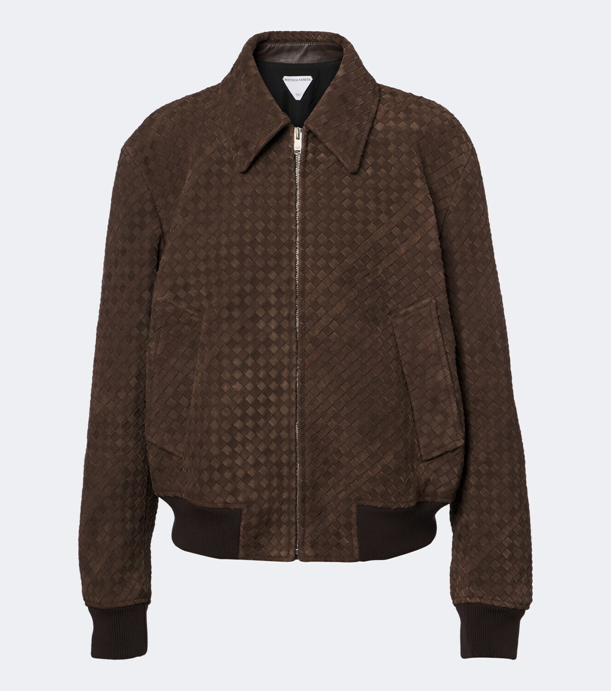 Bottega Veneta Intrecciato suede blouson jacket