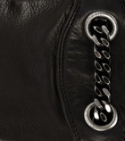 Saint Laurent - Chain-detail leather gloves