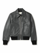 AMI PARIS - Leather Jacket - Black