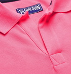 Vilebrequin - Palatin Contrast-Tipped Cotton-Piqué Polo Shirt - Pink