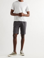 JAMES PERSE - Stretch Supima Cotton-Canvas Drawstring Shorts - Gray