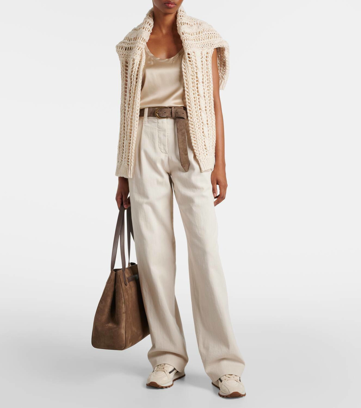Brunello Cucinelli Brunello Cucinelli Silk Scarf Blouse