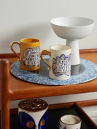 L'Objet - Ruan Hoffman Set of Two Gold-Trimmed Earthenware Mugs
