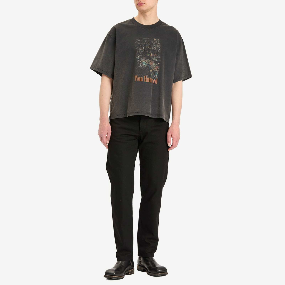Won Hundred Men's Houston Casino T-Shirt in Washed Black