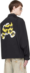 Kenzo Black Kenzo Paris 'KENZO Wild Tiger' Light Coach Jacket