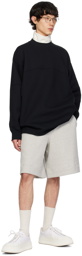 Jil Sander Black Paneled Sweatshirt