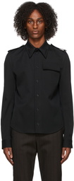 Bottega Veneta Black Canvas Shirt