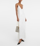 Khaite - Carina sequined slip dress