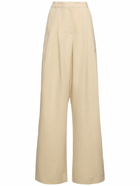 THE FRANKIE SHOP Piper Pleated Viscose & Linen Pants