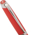 Caran d'Ache - Léman Rhodium and Silver-Coated Lacquered Ballpoint Pen - Red