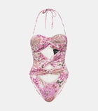 Giambattista Valli Saint-Rémy cutout floral swimsuit