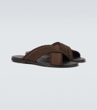 Manolo Blahnik Tex leather sandals