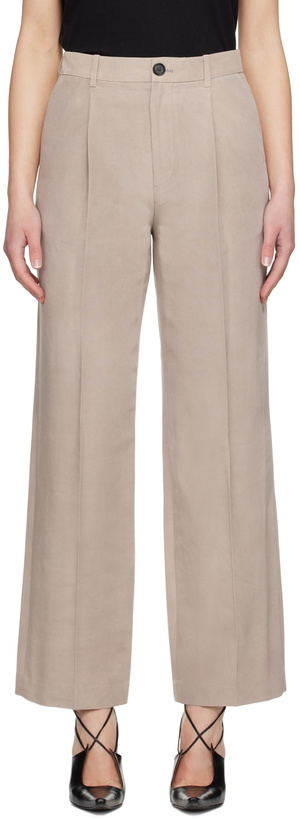Photo: UMBER POSTPAST Beige Creased Trousers