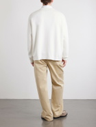 LOEWE - Anagram-Intarsia Knitted Sweater - White
