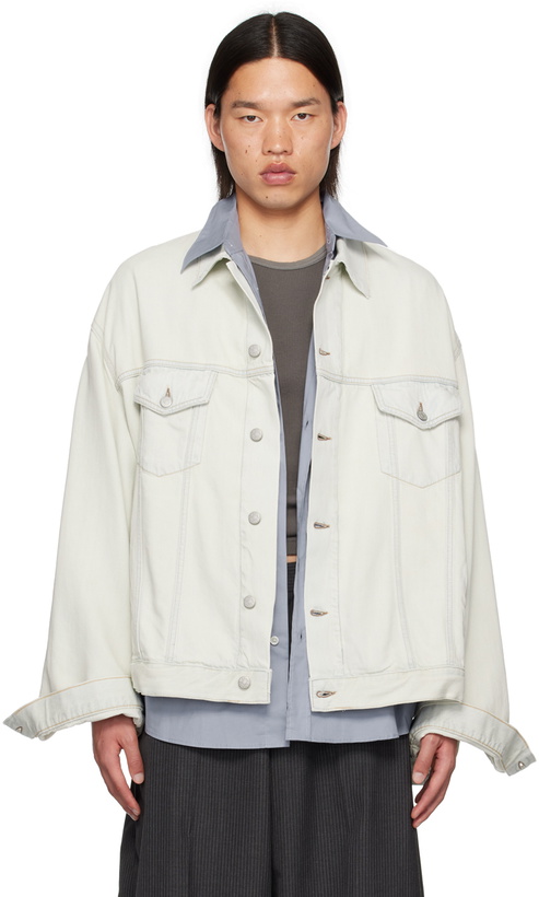 Photo: Acne Studios Blue Spread Collar Denim Jacket